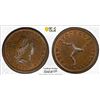 Image 1 : ISLE OF MAN: George III, 1760-1820, AE halfpenny, 1786, PCGS MS64 BN