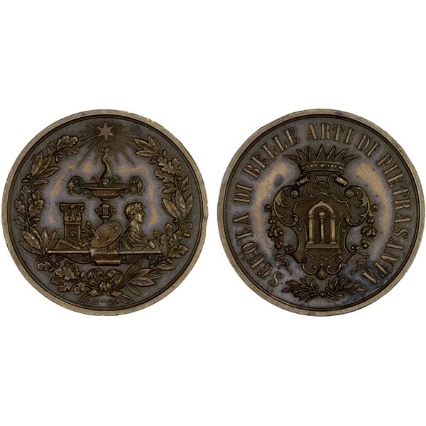ITALY: AE medal (43.39g), ND (ca. 1880?), XF-AU