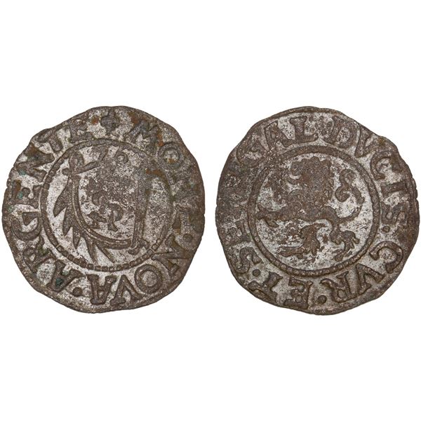 LIVONIA: COURLAND & SEMIGALLIA: Gotthard Kettler, 1561-1587, BI Schilling, Mitau, [15]76, AU