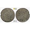 Image 1 : LIVONIA (SWEDISH): Christina, 1632-1654, BI solidus, Riga, [16]52, PCGS MS62
