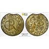 Image 1 : LIVONIA (SWEDISH): Karl XI, 1660-1697, BI solidus, Riga, [16]62, PCGS MS61