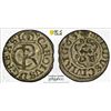 Image 1 : LIVONIA (SWEDISH): Karl XI, 1660-1697, BI solidus, Riga, [16]63, PCGS MS62