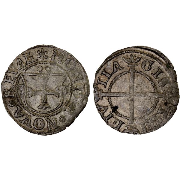 LIVONIAN ORDER: Hermann Hasenkamp von Brüggenei, 1535-1549, BI schilling (1.27g), [15]35, AU