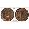 Image 1 : NETHERLANDS: Willem III, 1849-1890, AE cent, 1884, PCGS MS65 RB