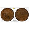 Image 1 : NETHERLANDS: William III, 1849-1890, AE 1/2 cent, 1898, PCGS MS65 BN