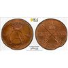 Image 1 : SWEDEN: Gustaf IV Adolf, 1792-1809, AE 1/12 skilling, 1802, PCGS MS64 RB