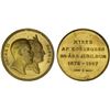 Image 1 : SWEDEN: Oskar II, 1872-1907, gilt AE medal, 1897, AU