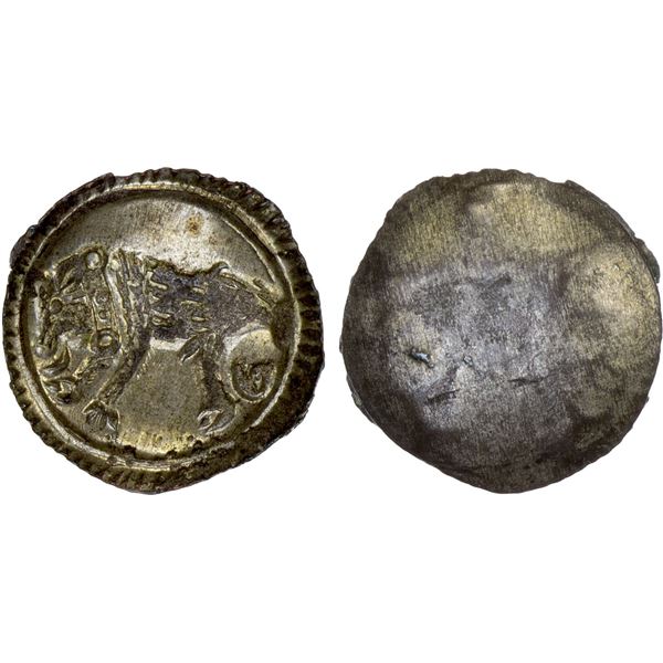 SWITZERLAND: ST. GALLEN: BI pfennig (0.20g), ND (ca. 18th century), Choice AU