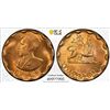 Image 1 : ETHIOPIA: Haile Selassie I, 1930-1974, AE 25 santeems, EE1936 (1944), PCGS MS64 RB