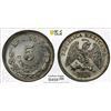 Image 1 : MEXICO: Republic, AR 5 centavos, 1869/8-Mo, PCGS MS64