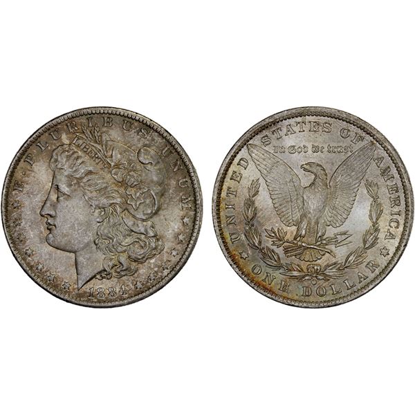 UNITED STATES: AR dollar, 1884-O, Unc