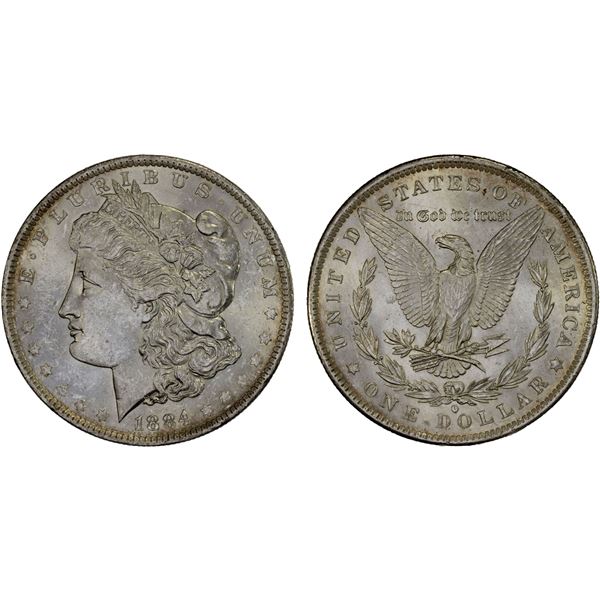 UNITED STATES: AR dollar, 1884-O, Unc