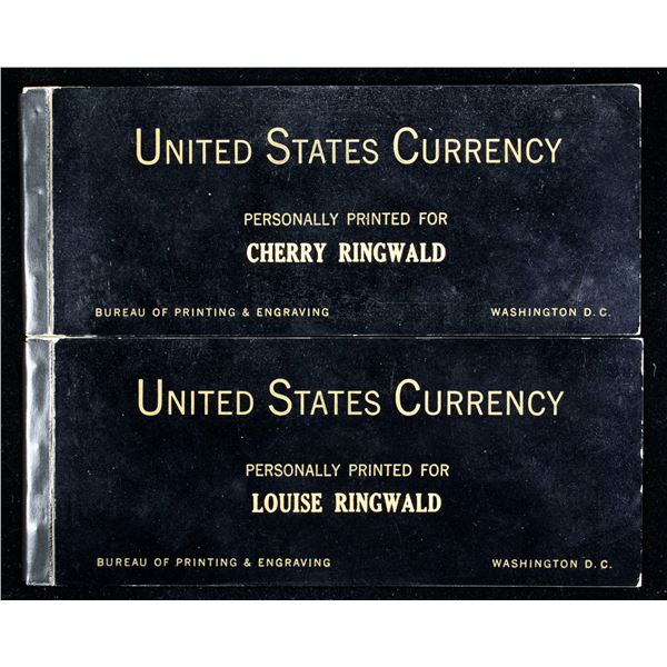 UNITED STATES: LOT of 2 currency booklets