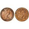 Image 1 : NEW ZEALAND: Elizabeth II, 1952-2022, AE 2 cents, ND (1967), Unc