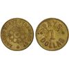 Image 1 : BRITISH NORTH BORNEO: Plantation Tokens, brass dollar, ND (before 1896), VF-XF