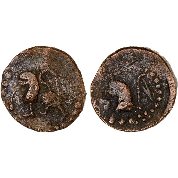 INDONESIA: SUMATRA: AE unit (5.58g), ca. 11th-14th century, VF