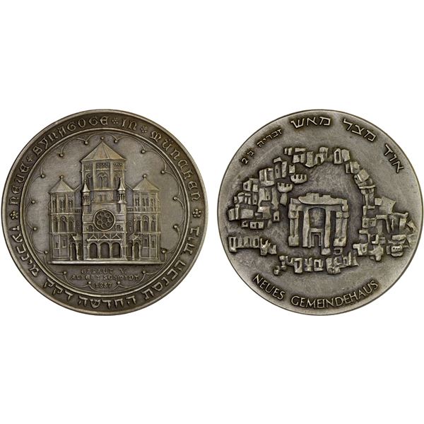 ISRAEL: AR medal (47.5g), 1972, Unc