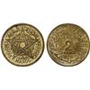 Image 1 : MOROCCO: Mohammed V, 1927-1962, 2 francs, 1945/AH1364, Unc