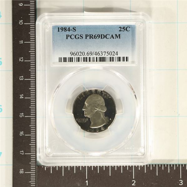 1984-S WASHINGTON QUARTER PCGS PR69 DCAM