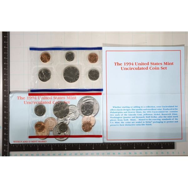 1994 US MINT SET (UNC) P/D (WITH ENVELOPE) AND