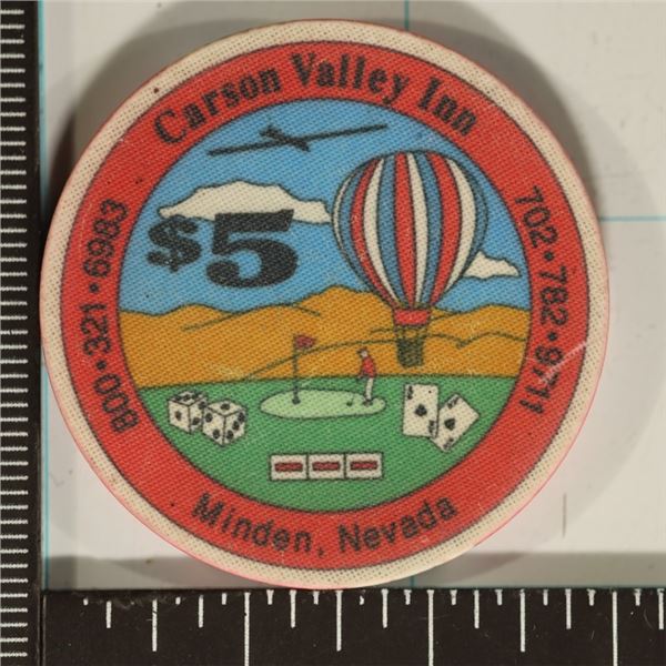 CARSON VALLEY INN $5 COLLECTORS EDITION 1991
