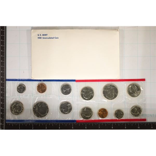 1981 US MINT SET (UNC) P/D/S (WITH ENVELOPE)