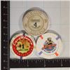 3-$1 CASINO POKER CHIPS: SILVERTON HOTEL &