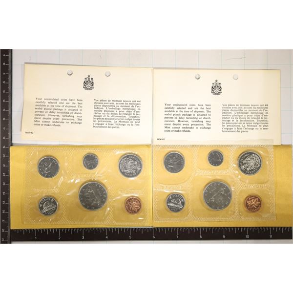 2-1968 CANADA (PF LIKE) SETS IN ENVELOPES WITH