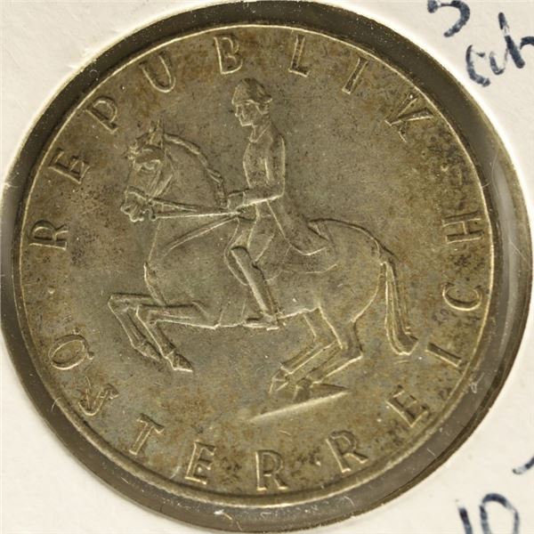 1961 SILVER AUSTRIA 5 SHILLING .1070 OZ. ASW