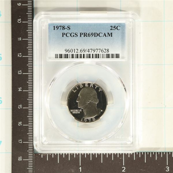 1978-S WASHINGTON QUARTER PCGS PR69 DCAM