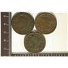 1831, 1845 & 1846 US LARGE CENTS WITH HOLES