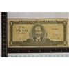 1972 CUBA ONE PESO BILL, CIRCULATED AND DIRTY