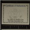 Image 3 : 1992-P US OLYMPIC UNC HALF DOLLAR IN BOX