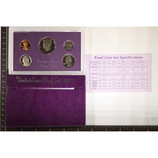 1987 US PROOF SET (WITH BOX)