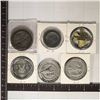 Image 2 : 6 JAPANESE METAL AIRCRAFT MEDALS.  2 ARE COLORED