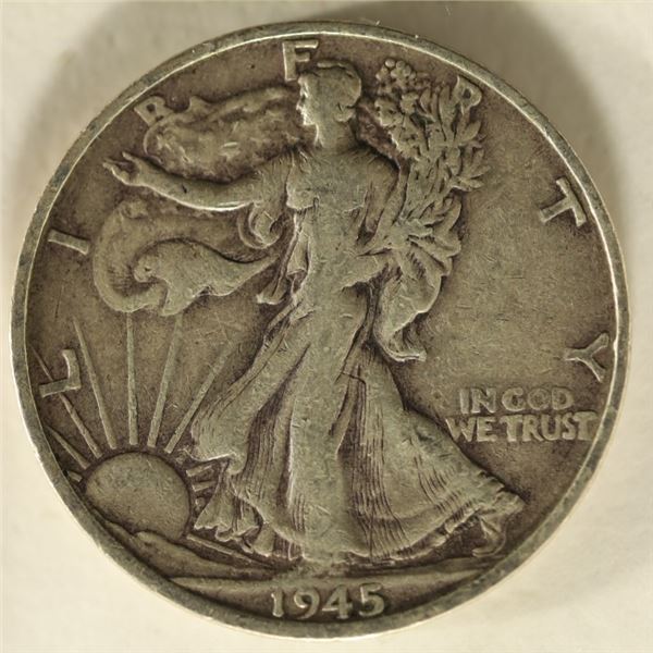 1945-S SILVER WALKING LIBERTY HALF DOLLAR