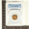 1945 LINCOLN WHEAT CENT PCGS MS65RD