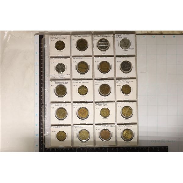 20 ARCADE TOKENS: GAME WORLD, SAFARILAND, STAR