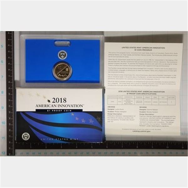 2018-S AMERICAN INNOVATION $1 PF COIN AMERICAN