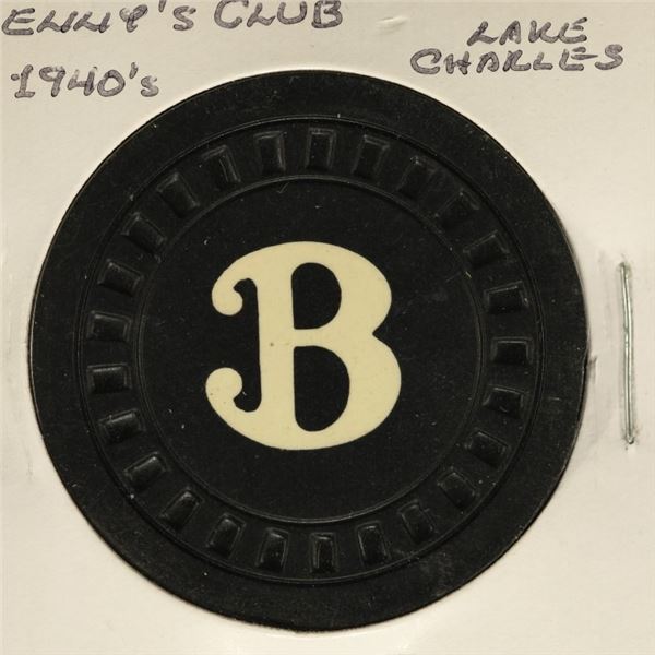 CIRCA 1940'S BENNY'S CLUB LAKE CHARLES POKER