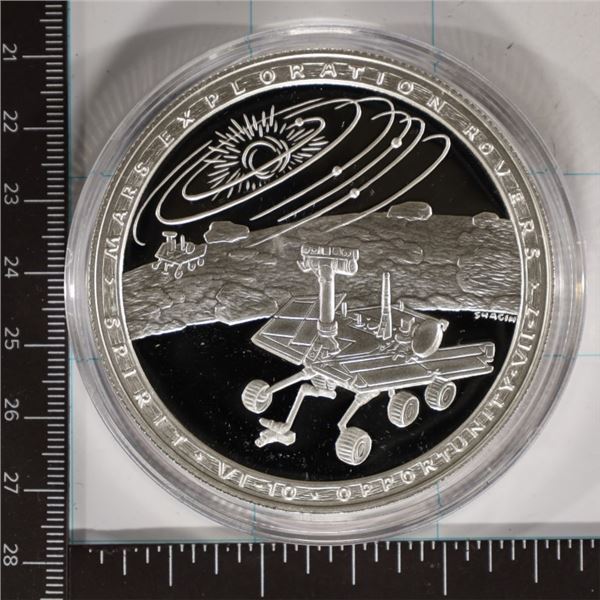 5 TROY OZ. .999 PF NASA 63MM "MARS EXPLORATION