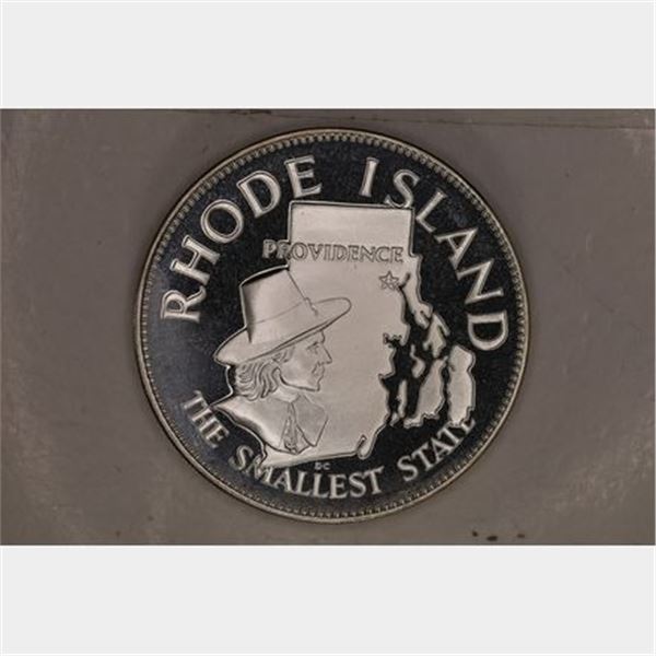 .5 OZ. PF STERLING SILVER RHODE ISLAND STATE ROUND