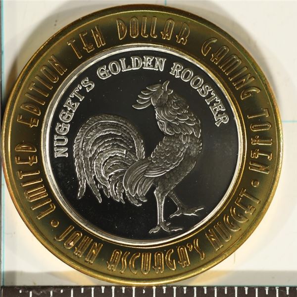 CASINO $10 SILVER TOKEN (UNC) 2002 COLLECTORS