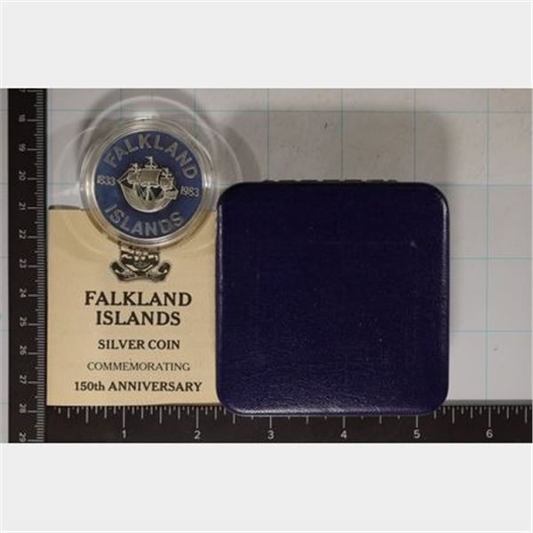 1983 FALKLAND ISLANDS PROOF STERLING SILVER 50