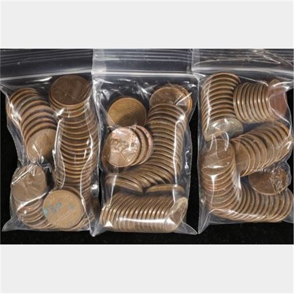 150 ASSORTED 1970'S LINCOLN CENTS