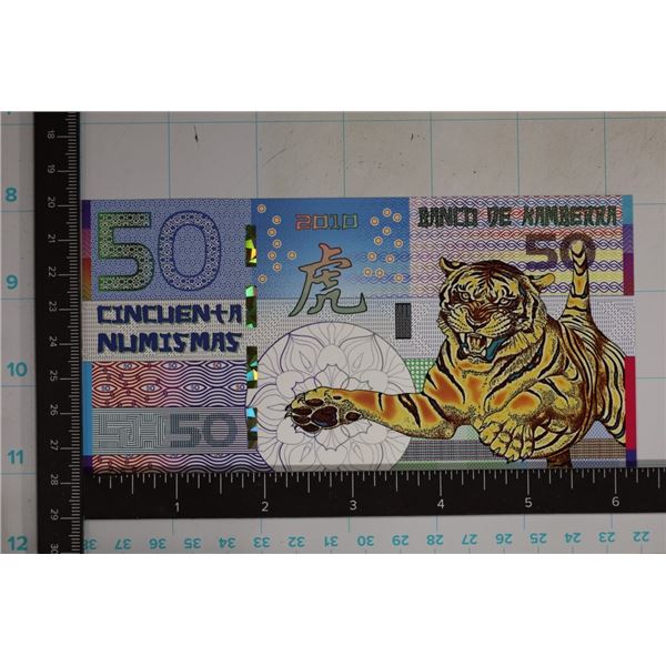 2010 POLYMER COLORIZED KAMBERRA 50 NUMISMAS