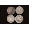 1873, 1886, 1887 & 1889 SILVER SEATED LIB DIME