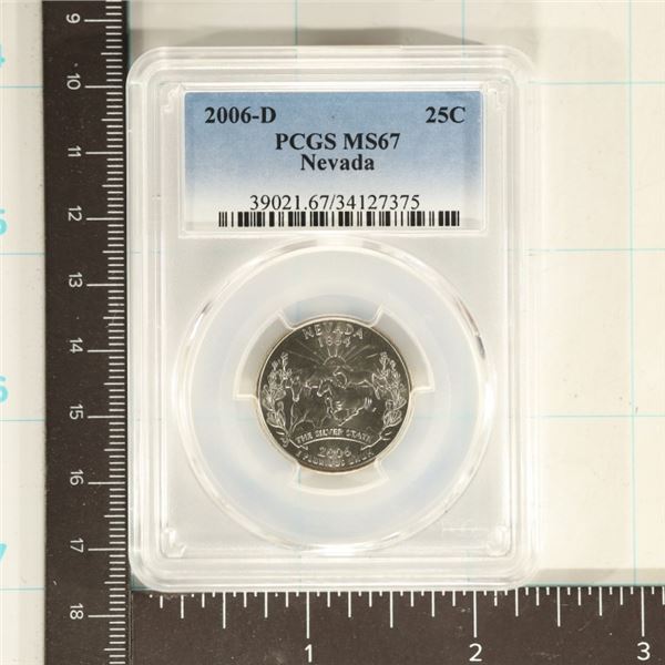 2006-D NEVADA QUARTER PCGS MS67