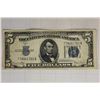 1934-D US $5 SILVER CERTIFICATE BLUE SEAL