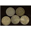 1911, 1928, 1940, 1941P & 1944P NEDERLANDS SILVER